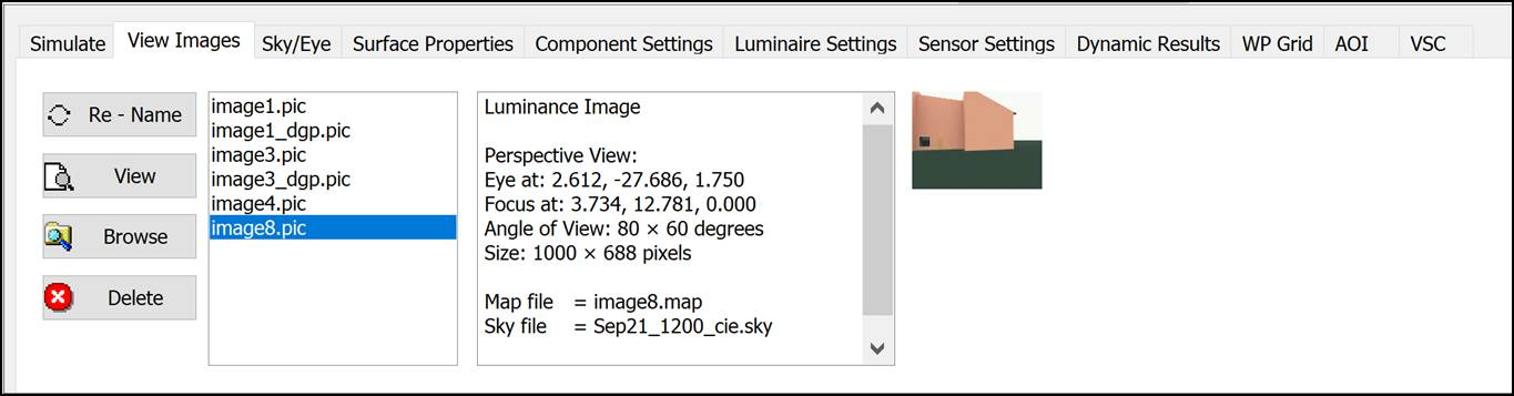 4. View Images tab