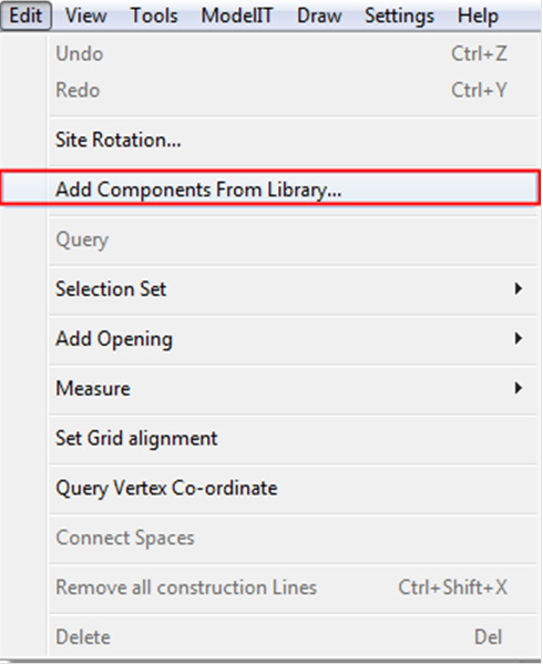 Importing components from library