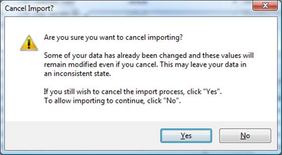 Importing Template Data