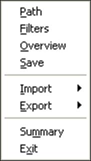 Review Database Dialogue Box