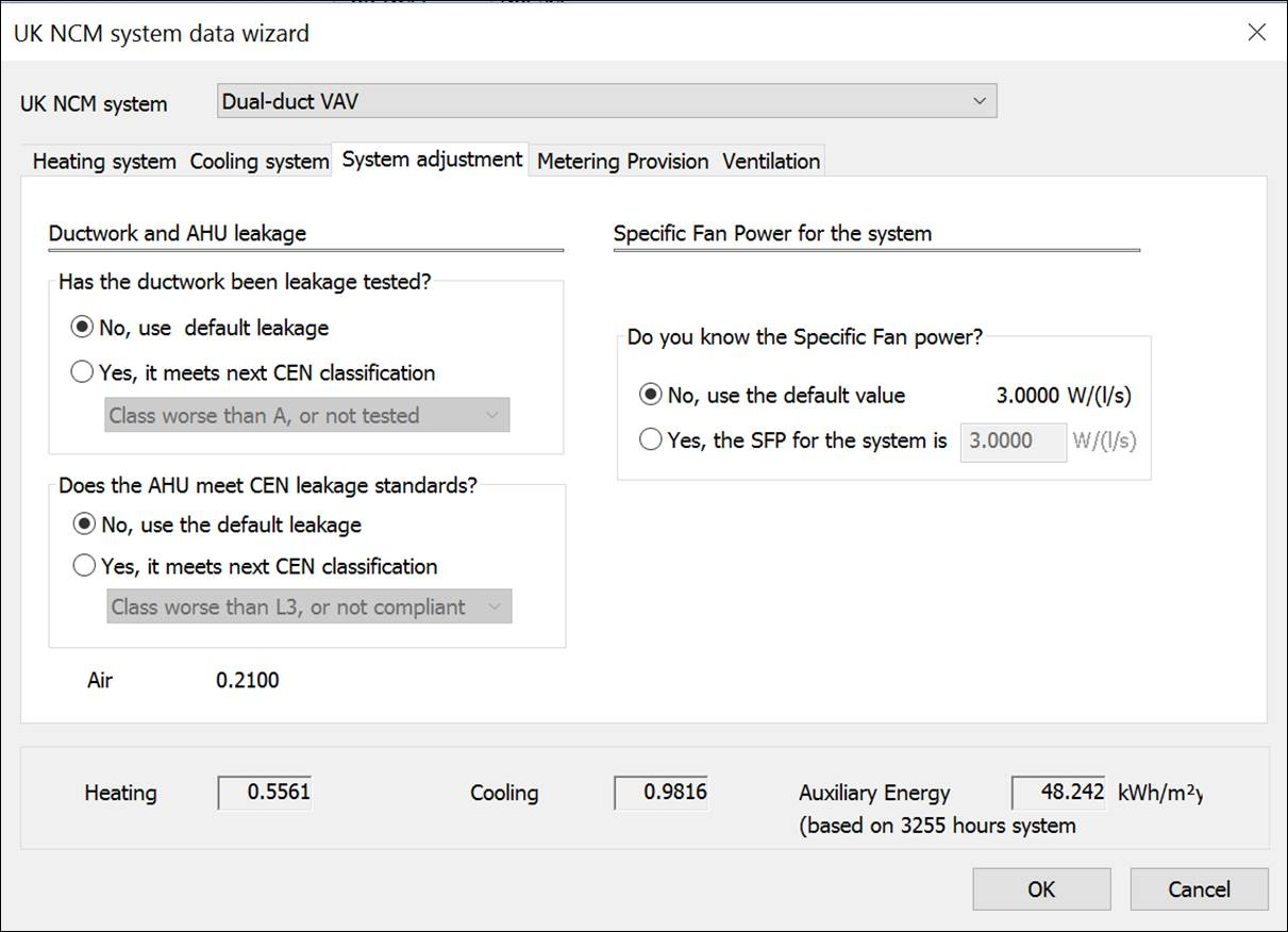 System adjustment