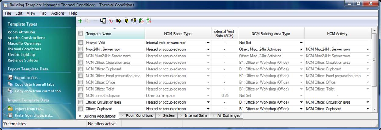 Tabular BTM Window